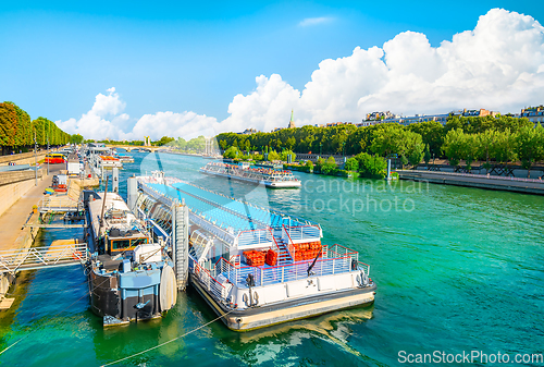 Image of Touristic boats on Seine