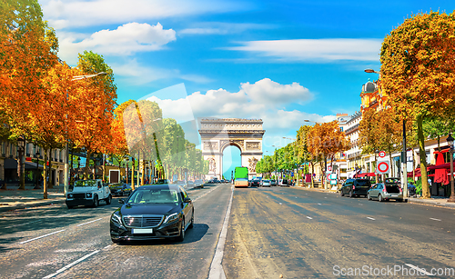 Image of Traffic on Champs Elysee