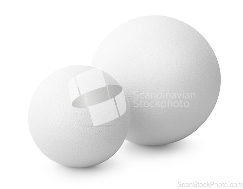 Image of Two white balls