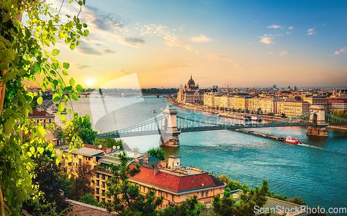 Image of View of Budapest landmarks