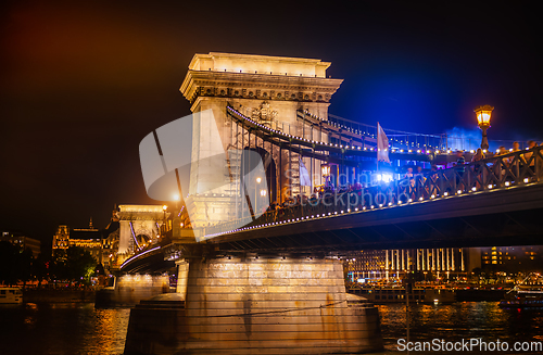 Image of View of the illuminated Bridge