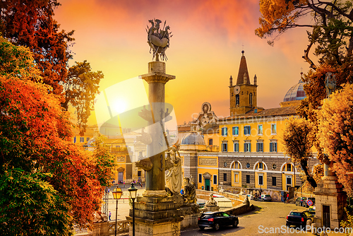 Image of View on Piazza del Popolo