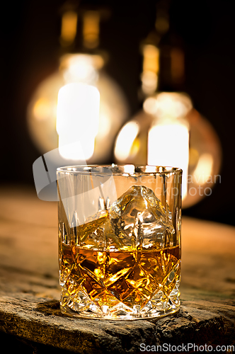 Image of Whiskey and Edison lamps