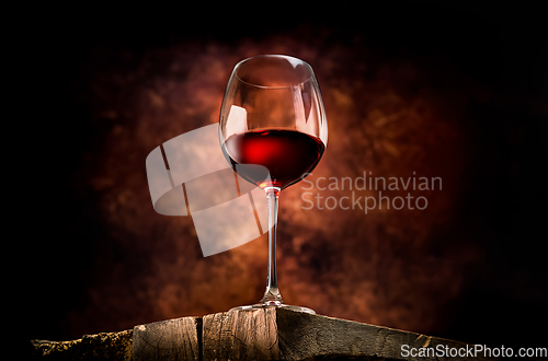 Image of Wine in a large glass