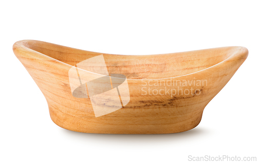 Image of Wooden bowl isolated