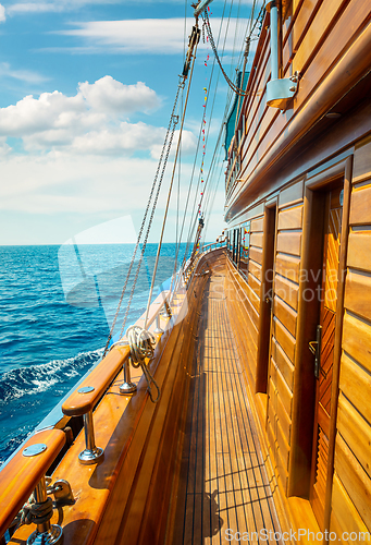 Image of Yacht in red sea