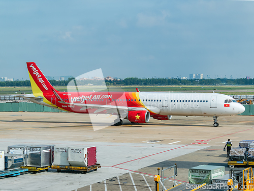 Image of Vietjet Airbus A321 in Ho Chi Minh City