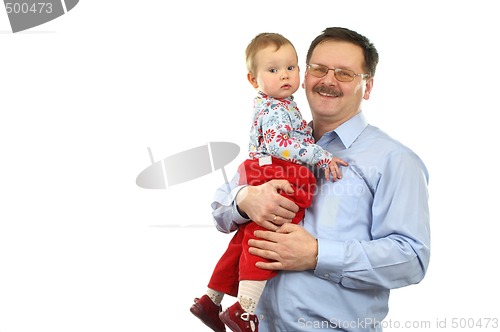 Image of Baby girl with father