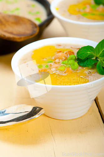 Image of Hearty Middle Eastern Chickpea and Barley Soup