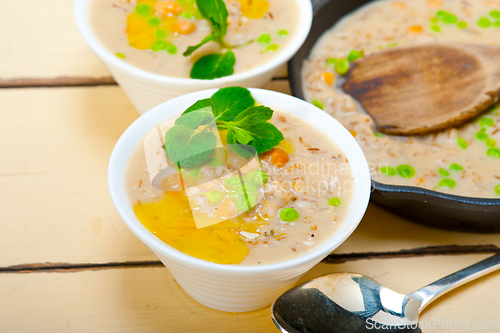 Image of Hearty Middle Eastern Chickpea and Barley Soup