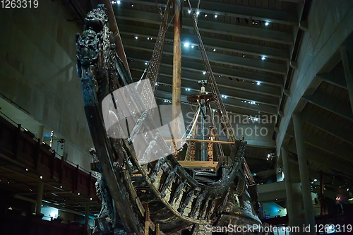 Image of Stockholm, Swden - Novemer 6, 2018. Visit of The Vasa ship in Vasa Museum.