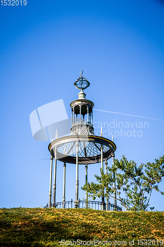 Image of Gazebo in Jardin Des Plantes botanical garden, Paris, France