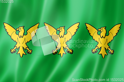 Image of Caernarfonshire County flag, UK