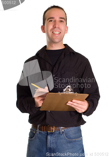 Image of Man With List