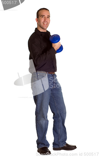 Image of Man Lifting Weights