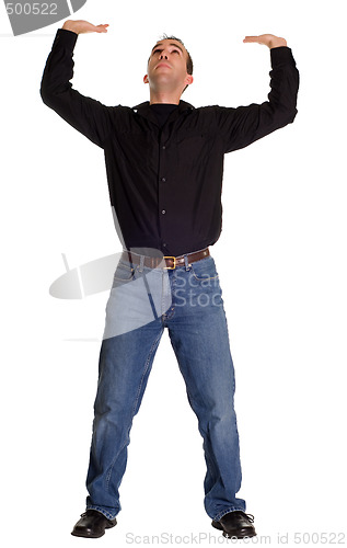 Image of Man Holding Your Sign