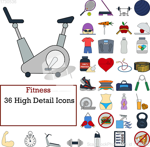 Image of Fitness Icon Set