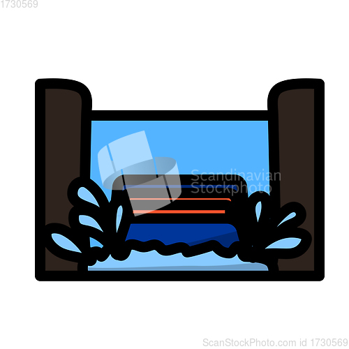 Image of Water Boat Ride Icon