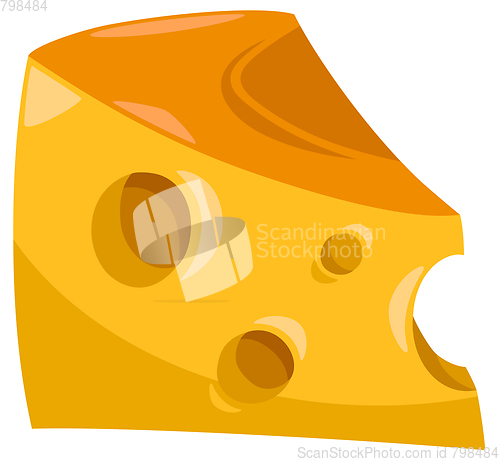 Image of piece of cheese food object