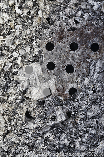 Image of grey cold coals