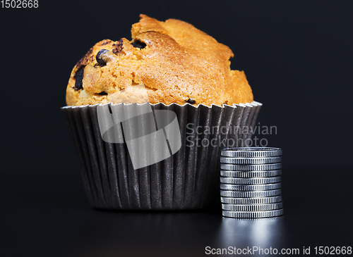 Image of cupcake and money