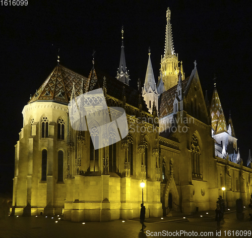 Image of night scenery in Budapest