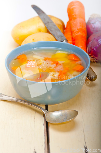 Image of Traditional Italian minestrone soup