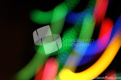 Image of Abstract colorful motion background with blurred lights 