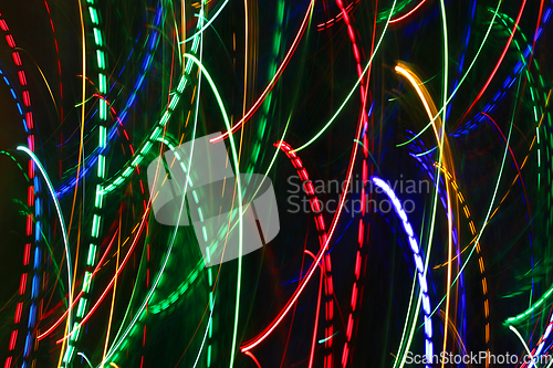 Image of Abstract colorful motion lights background