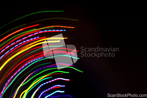 Image of Abstract colorful motion background with blurred lights 