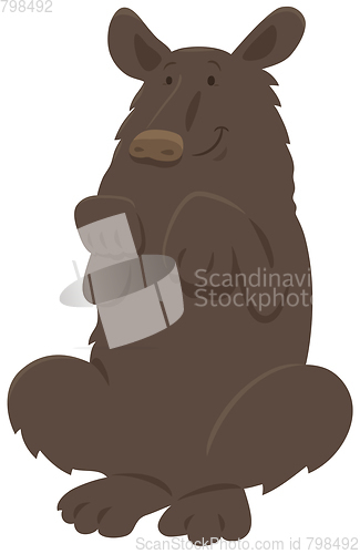 Image of black bear animal character