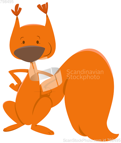 Image of red squirrel animal character