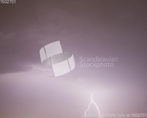 Image of large lightning discharge