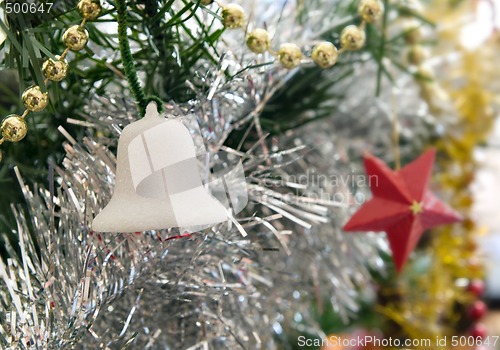 Image of christmas tree decorations