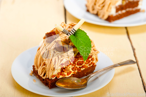 Image of chestnut cream cake dessert