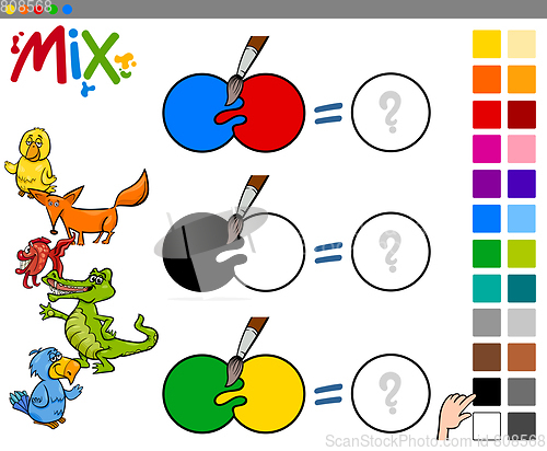 Image of mix colors educational activity