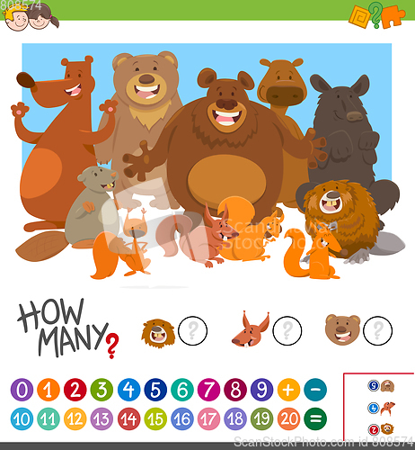 Image of count how many animals game