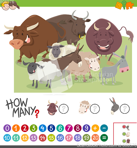 Image of calculating animals game