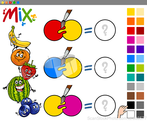 Image of mix colors educational game