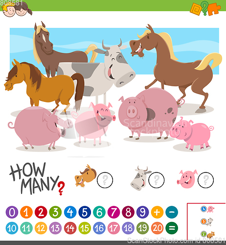 Image of game of counting animals