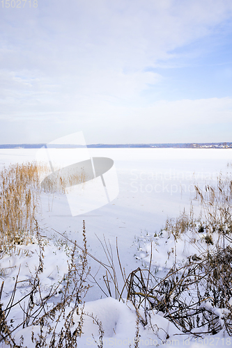 Image of frozen lake