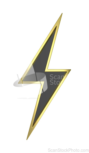 Image of Gold lightning bolt symbol