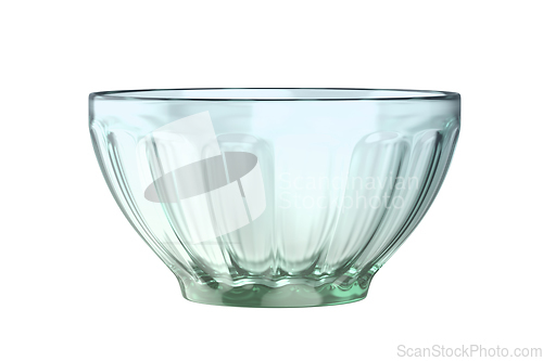 Image of Green glass bowl