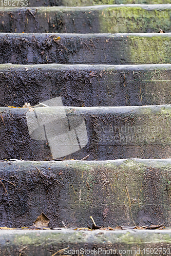 Image of old concrete stairs