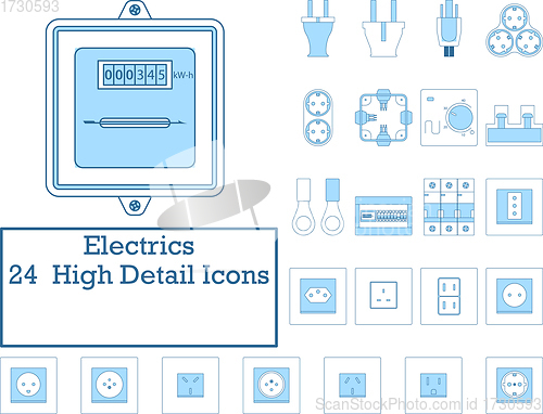 Image of Electrics Icon Set