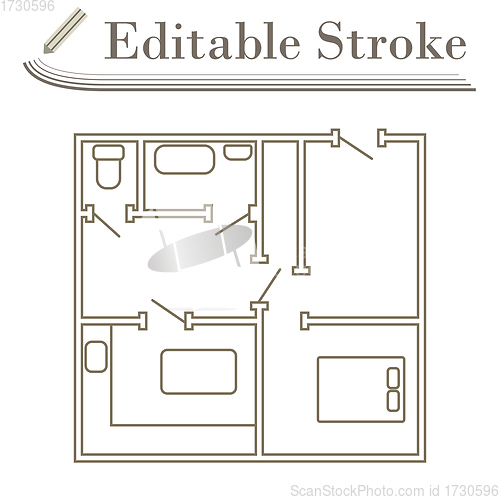 Image of Icon Of Apartment Plan