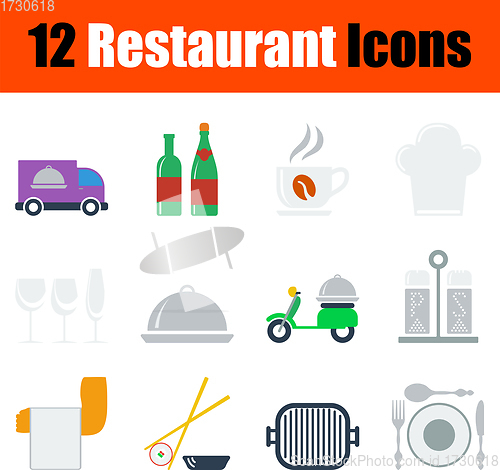 Image of Restaurant Icon Set