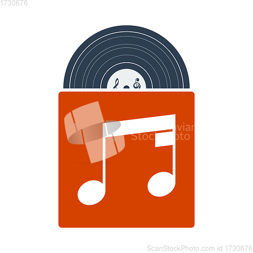 Image of Vinyl Record In Envelope Icon