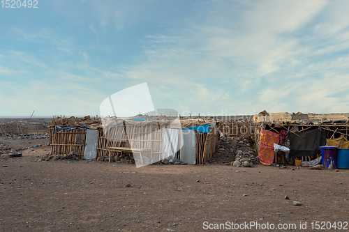 Image of Hut in the remote region of Afar in Ethiopia