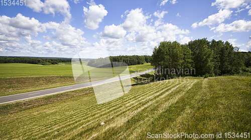 Image of road, view from the hill